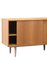 Credenza in quercia con ante scorrevoli, Danimarca, anni '60, Immagine 3