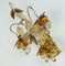 Mid-Century Sconce in Crystal Glass and Gilt Brass Grapes and Leaves by Christoph Palme for Palwa, 1970s 8