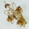 Mid-Century Sconce in Crystal Glass and Gilt Brass Grapes and Leaves by Christoph Palme for Palwa, 1970s, Image 8