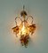 Mid-Century Sconce in Crystal Glass and Gilt Brass Grapes and Leaves by Christoph Palme for Palwa, 1970s 7