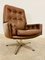 Mid-Century Danish Swivel Lounge Chairs in Brown Leather by Svend Skipper, 1970s, Set of 2 10