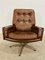 Mid-Century Danish Swivel Lounge Chairs in Brown Leather by Svend Skipper, 1970s, Set of 2 13
