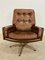 Mid-Century Danish Swivel Lounge Chairs in Brown Leather by Svend Skipper, 1970s, Set of 2, Image 13