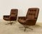 Mid-Century Danish Swivel Lounge Chairs in Brown Leather by Svend Skipper, 1970s, Set of 2 17