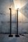 Italian Metal and Glass Floor Lamp, 1990s 3