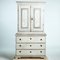 Gustavian Cabinet with Original Painting, 1820s 1