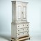 Gustavian Cabinet with Original Painting, 1820s 4