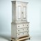 Gustavian Cabinet with Original Painting, 1820s, Image 4