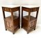 Art Nouveau Oak Bedside Tables, 1900s, Set of 2 2