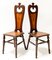 Art Nouveau Oak Side Chairs by Emile Gallé, 1890s, Set of 2 3