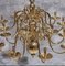 17th Century Dutch Brass Chandelier Candleholder 17