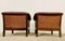 Dänische Mid-Century Clubsessel aus braunem Leder & Rattan, 1970er, 2er Set 14