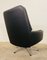 Mid-Century Danish Black Leather Swivel Chair by Svend Skipper, 1970s 9