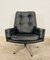 Mid-Century Danish Black Leather Swivel Chair by Svend Skipper, 1970s 3