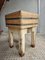 Butcher's Chopping Block Table in Beech, 1950s 19