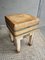 Butcher's Chopping Block Table in Beech, 1950s 4