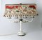 Hollywood Regency Tischlampe mit Weltkarten-Lampenschirm, 1950er 7