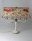 Hollywood Regency Tischlampe mit Weltkarten-Lampenschirm, 1950er 11