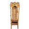 Antique English Carved Wood Throne Armchair, Image 6