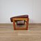 Danish Modern Teak and Leather Ottoman, 1960s 4