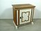 Small German Sideboard Cabinet in Oak and Antique White Paint, 1880s 3