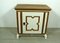 Small German Sideboard Cabinet in Oak and Antique White Paint, 1880s 1