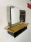 Mid-Century Modernist Tri-Fold Vanity Wall Mirror in the style of Mathieu Matégot, 1950s, Image 4