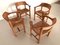 Vintage Dining Chairs in Pine and Paper Cord by Rainer Daumiller, 1970s, Set of 4 2
