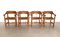 Vintage Dining Chairs in Pine and Paper Cord by Rainer Daumiller, 1970s, Set of 4 1
