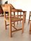 Vintage Dining Chairs in Pine and Paper Cord by Rainer Daumiller, 1970s, Set of 4, Image 4