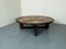 Large Round Ceramic and Oak Coffee Table by Tue Poulsen for Haslev Møbelsnedkeri, Denmark, 1963, Image 13