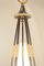 French Brass & Conical Opalescent Glass Chandelier, 1950s, Image 3