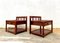 Bamboo and Wooden Tables, 1980s, Set of 2 1