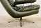 Mid-Century Danish Green Leather and Chromed Easy Chair, 1970s, Image 5