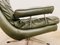 Mid-Century Danish Green Leather and Chromed Easy Chair, 1970s 4