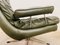 Mid-Century Danish Green Leather and Chromed Easy Chair, 1970s, Image 4