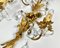 Gilt Metal Sconces with Crystal Flowers from Banci Firenze, Italy, 1950s, Set of 2, Image 7