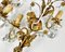 Gilt Metal Sconces with Crystal Flowers from Banci Firenze, Italy, 1950s, Set of 2 2