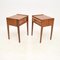 Teak Bedside Tables attributed to Younger, 1960s, Set of 2 3