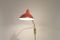 Französische Mid-Century Wandlampe aus Rotem Metall & Messing 8