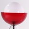 Tischlampe aus transparentem und rotem Muranoglas von Bottega Veneziana 4