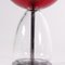 Lámpara de mesa de cristal de Murano transparente y rojo de Bottega Veneziana, Imagen 3