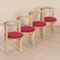 Danish String Chairs by Niels J. Haugesen for Tranekas, 1980s, Set of 4 4