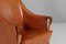 Saddle Leather Lounge Chair by Umberto Asnago for Giorgetti 4