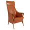 Saddle Leather Lounge Chair by Umberto Asnago for Giorgetti 1