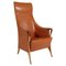 Saddle Leather Lounge Chair by Umberto Asnago for Giorgetti, Image 1