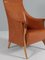 Saddle Leather Lounge Chair by Umberto Asnago for Giorgetti 5