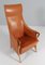 Saddle Leather Lounge Chair by Umberto Asnago for Giorgetti, Image 2