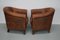 Vintage Dutch Cognac Leather Club Chairs, Set of 2, Image 7