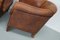 Vintage Dutch Cognac Leather Club Chairs, Set of 2, Image 8